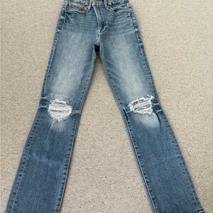 Good American straight ankle jeans